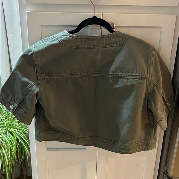 Veronica beard Elias short sleeve denim jacket - new with tags - Picture 6 of 6